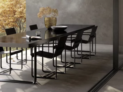 Heatscope Heaters Pure 3000W Radiant Heater wall-mounted on a private residence patio, outdoor electric infrared warmth.